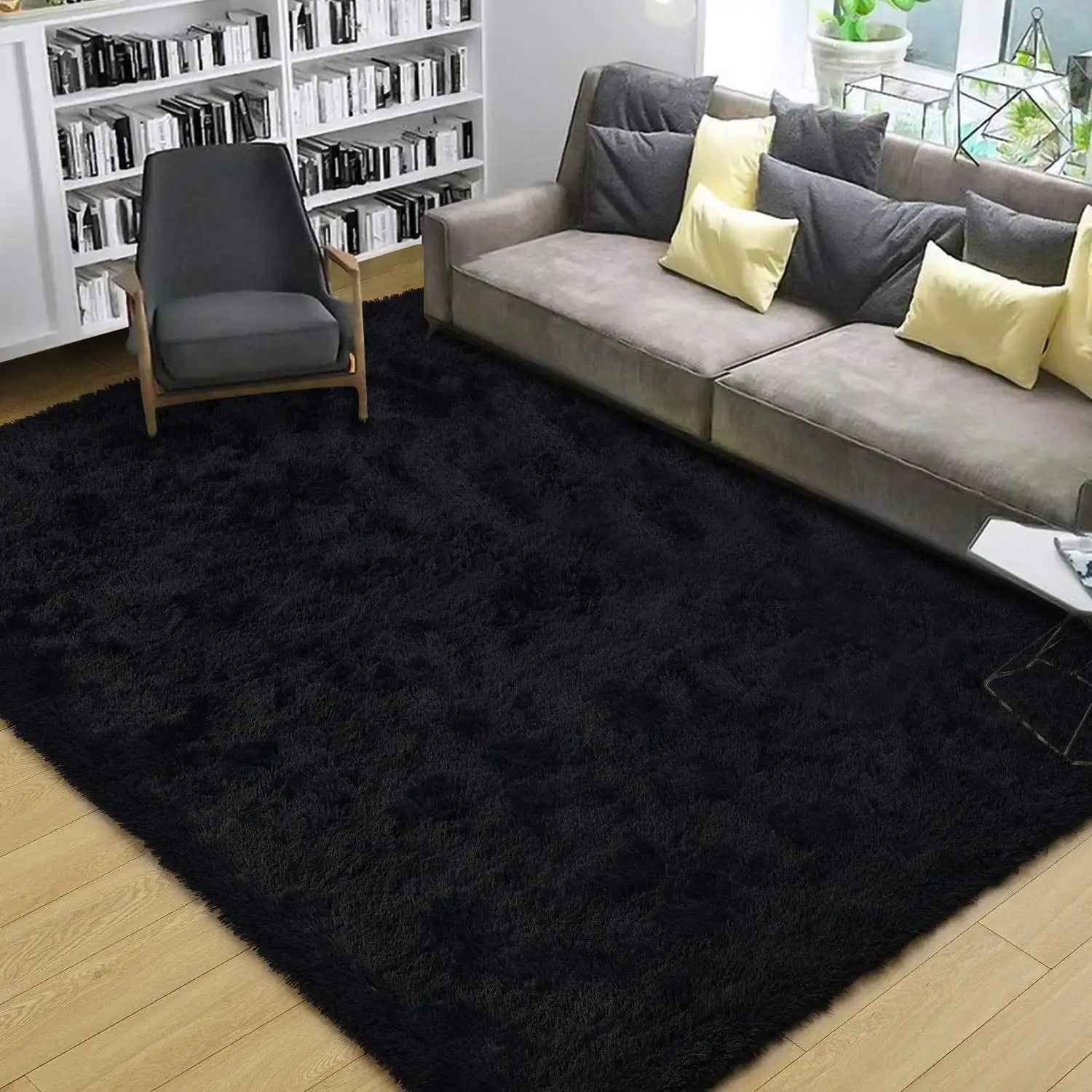 Fuzzy Non-Slip Area Rug for Multiple Rooms