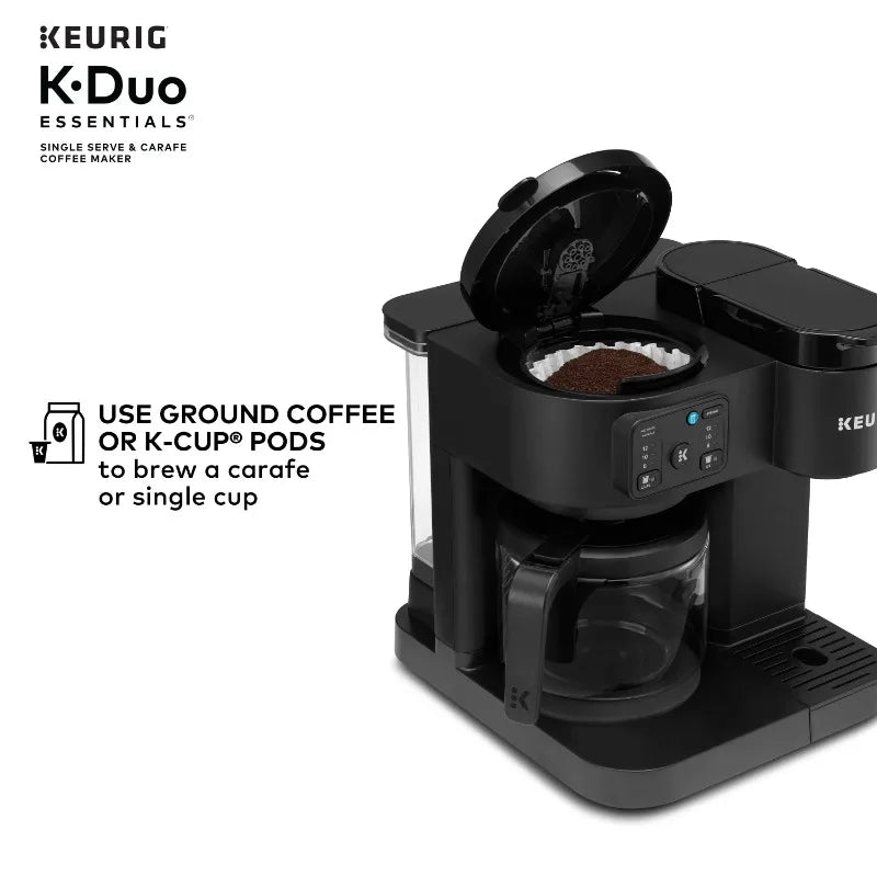 Hot & Iced Single-Serve K-Cup Pod Coffee Maker & Carafe.
