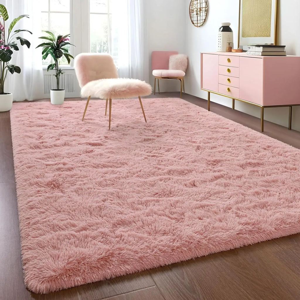 Fuzzy Non-Slip Area Rug for Multiple Rooms