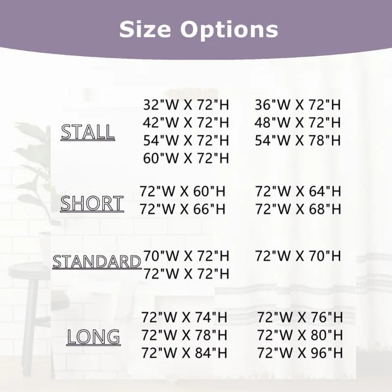 72Wx72L Machine Washable and Waterproof Fabric Shower Curtain Liner with 6 Magnets and Brass Grommets.