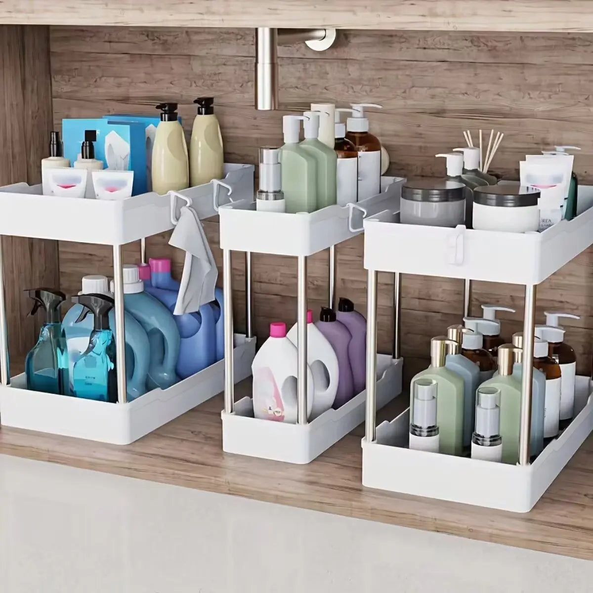 3-piece Under Sink or Counter Top Organizer