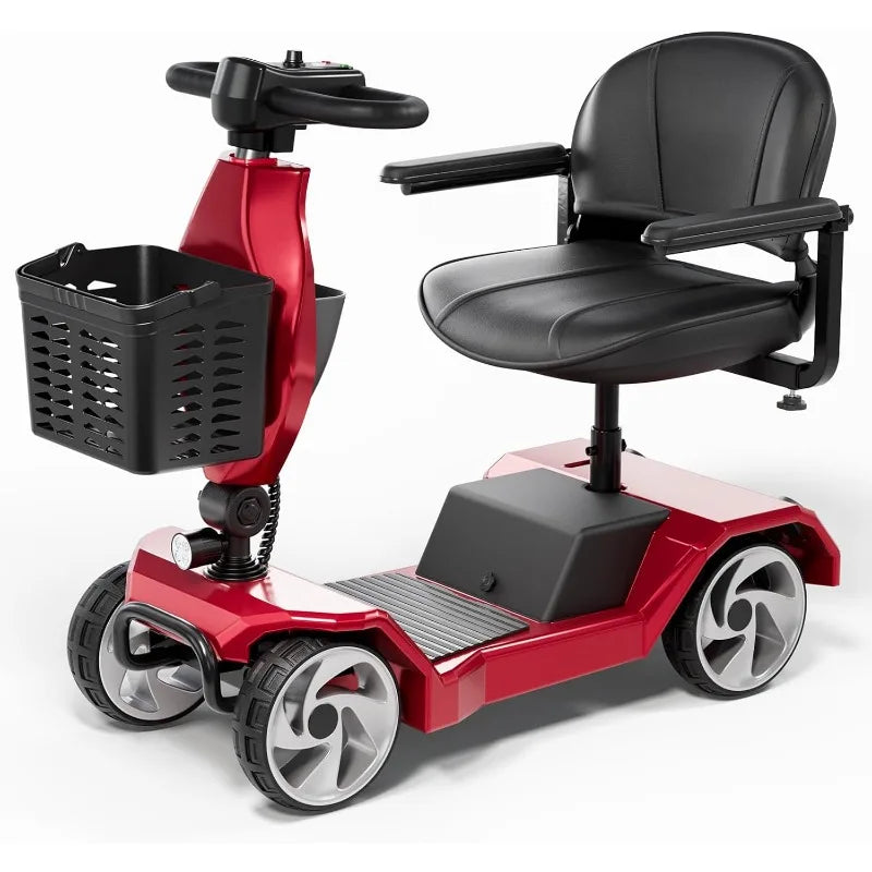 4 Wheel Adult Lightweight Electric Powered Mobility Scooter
