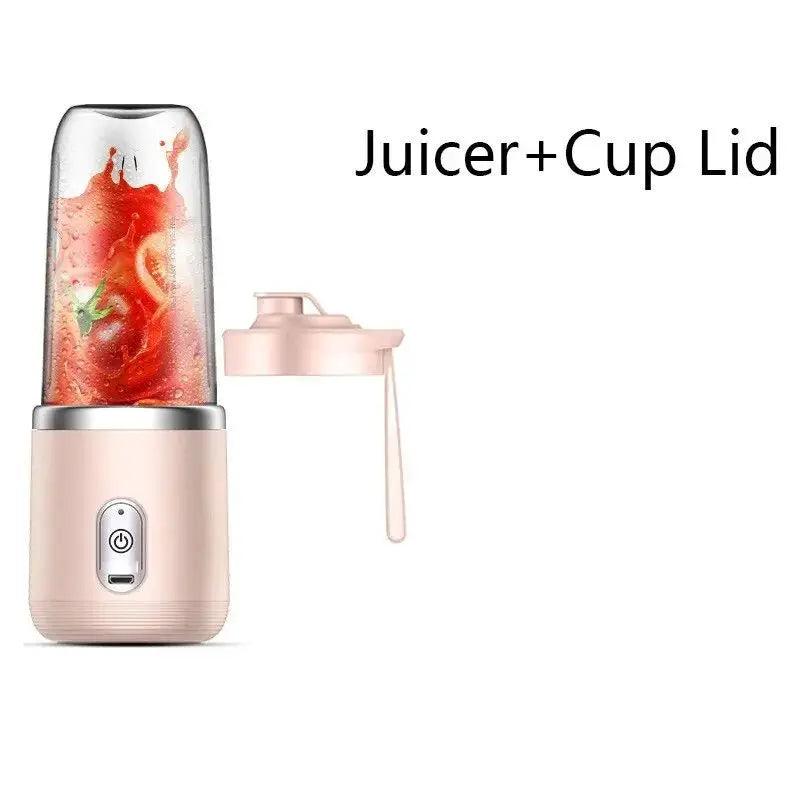 Portable USB Rechargeable Household 6-Blade Juicer/Blender.